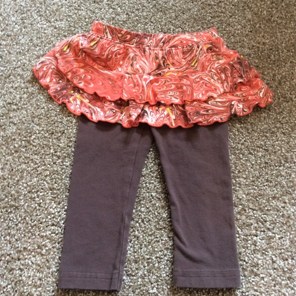 Little Maven Leggings With Attached Skirt.